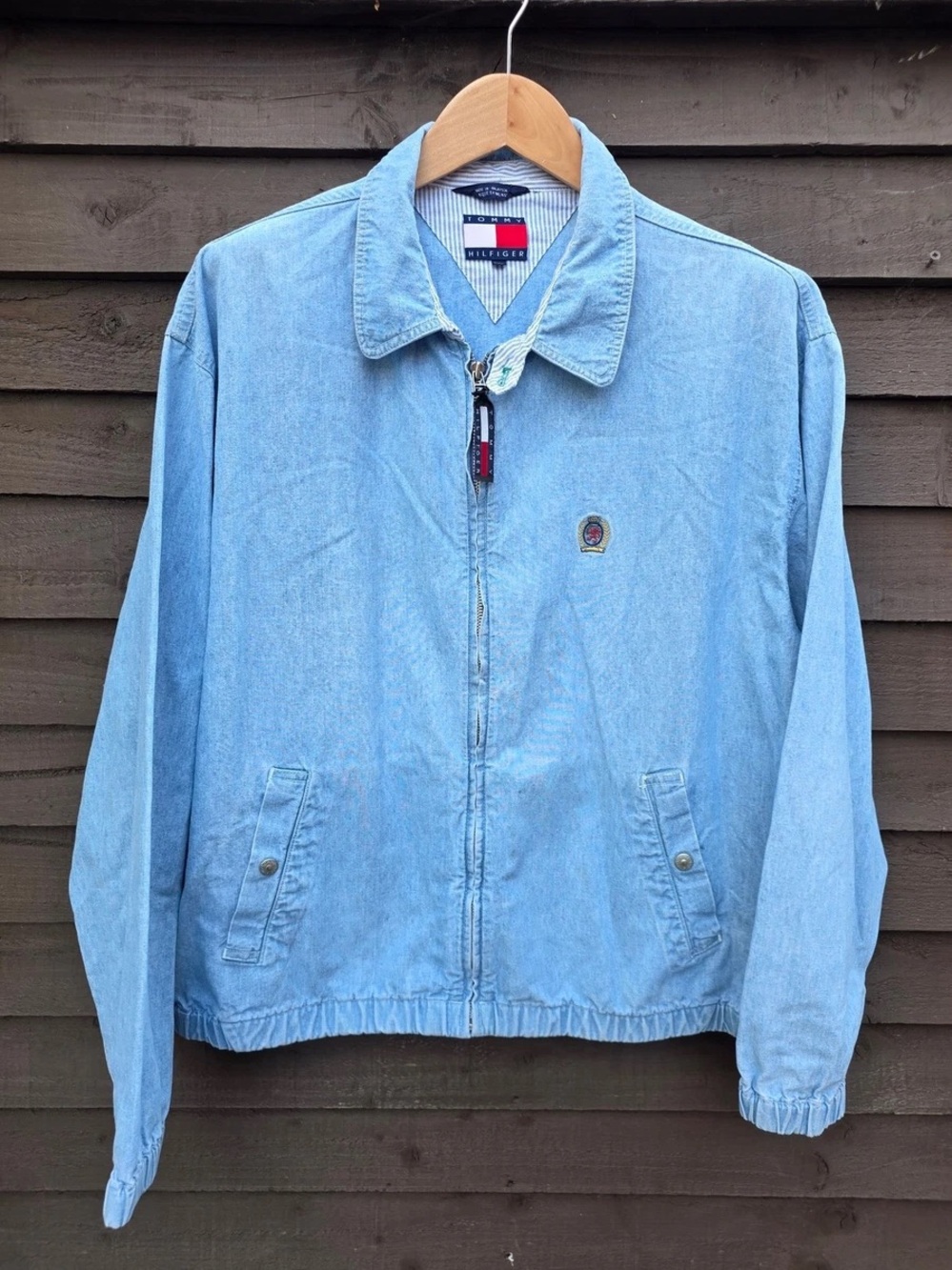 Vintage Tommy Hilfiger Light Blue Denim Shirt Jacket